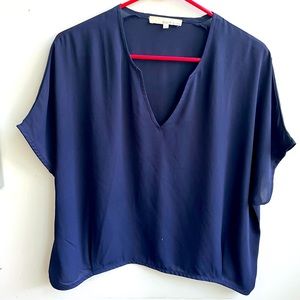 Monk & Lou dolman sleeve v-neck blouse